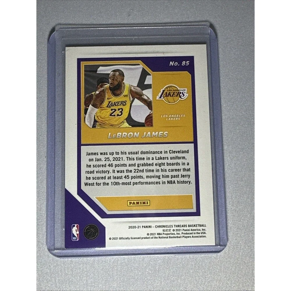 2020-21 Panini Chronicles - Threads LeBron James #85